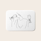 Double Fisting Wine Bath Mat Gallery Image 1
