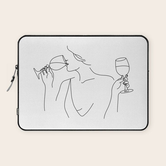 Double Fisting Wine Laptop Sleeve Gallery Image 1