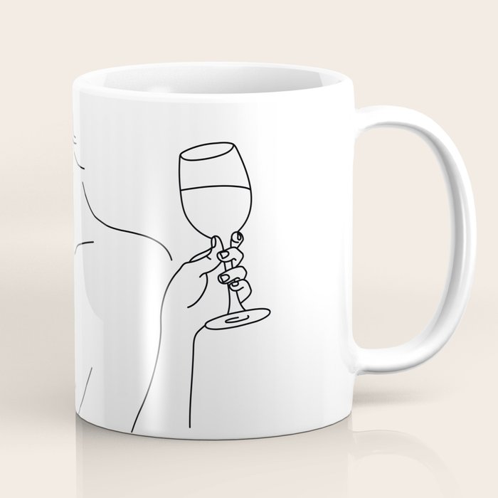 Double Fisting Wine Coffee Mug Gallery Image 1