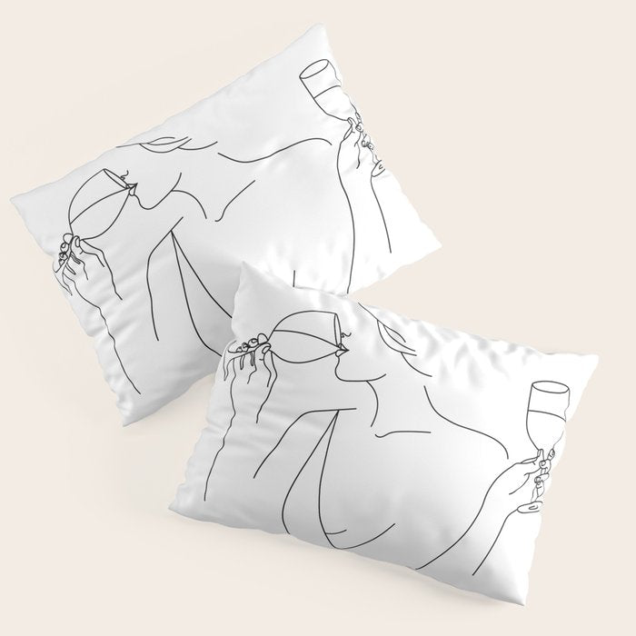 Double Fisting Wine Pillow Sham Gallery Image 3