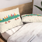Crocodile on Roller Skates Pillow Sham Gallery Image 2