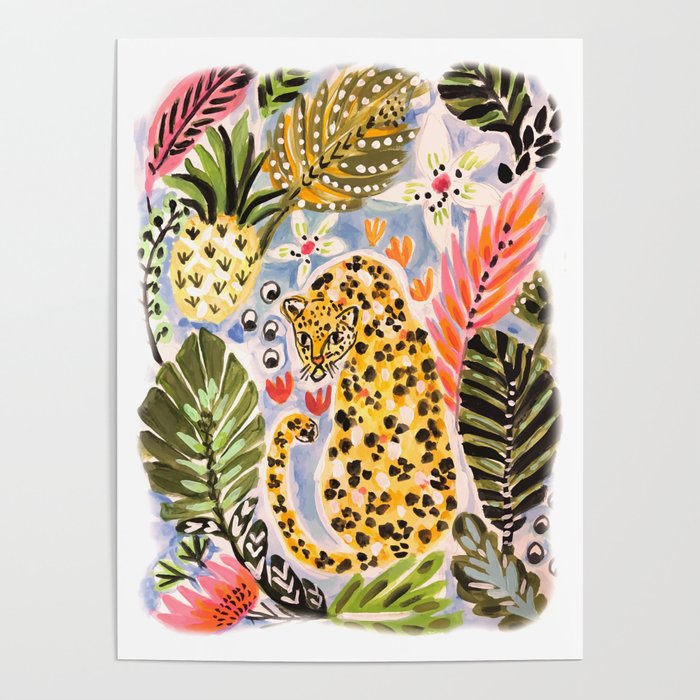 Tiger Leopard by Karen Fields Poster Gallery Image 1