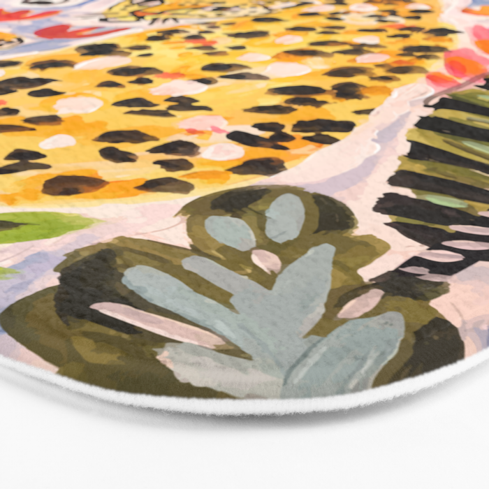 Tiger Leopard by Karen Fields Bath Mat Gallery Image 3