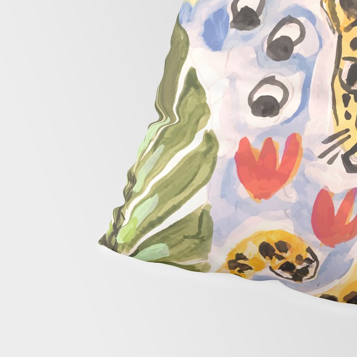 Tiger Leopard by Karen Fields Pillow Sham Gallery Image 4