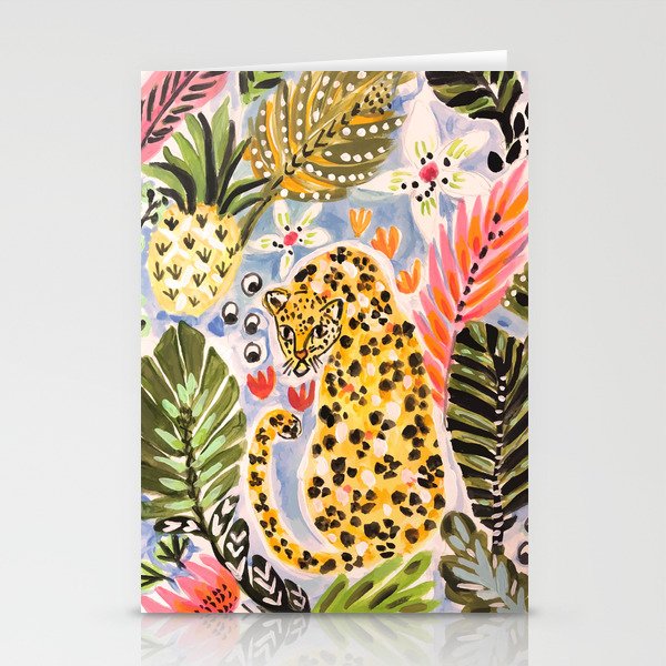 Tiger Leopard by Karen Fields Stationery Card Gallery Image 2