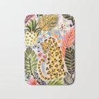 Tiger Leopard by Karen Fields Bath Mat Gallery Image 1