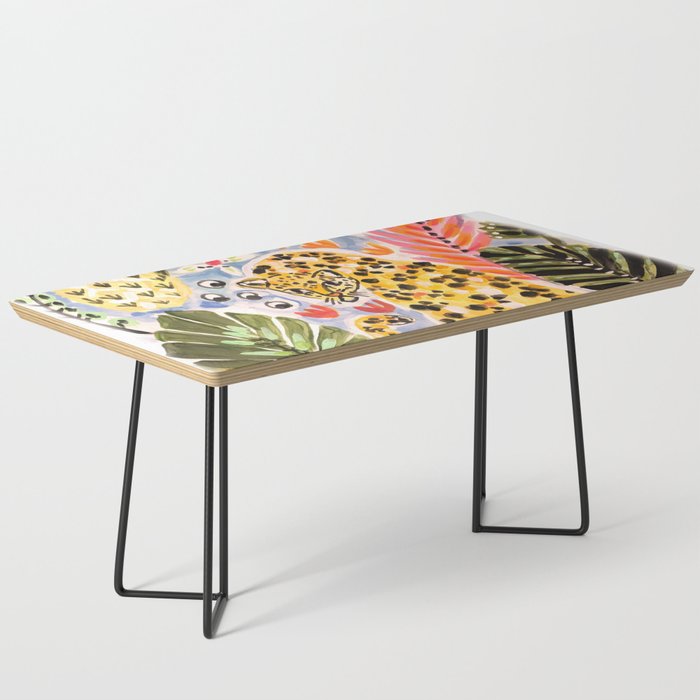 Tiger Leopard by Karen Fields Coffee Table Gallery Image 1