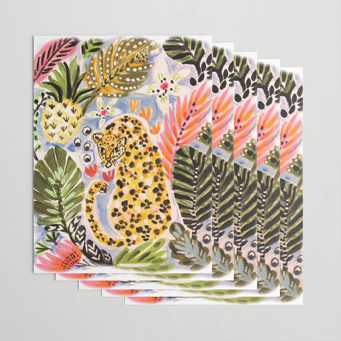 Tiger Leopard by Karen Fields Wrapping Paper Gallery Image 3