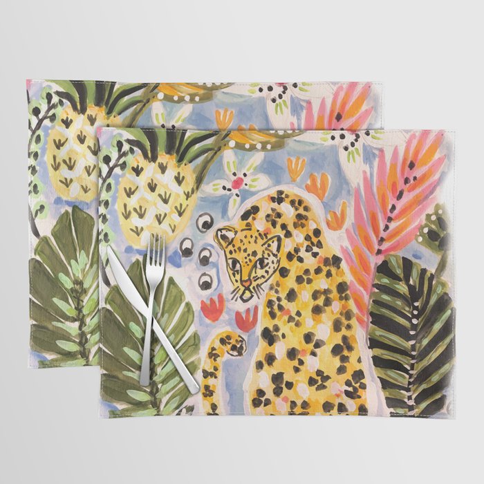 Tiger Leopard by Karen Fields Placemat Gallery Image 1