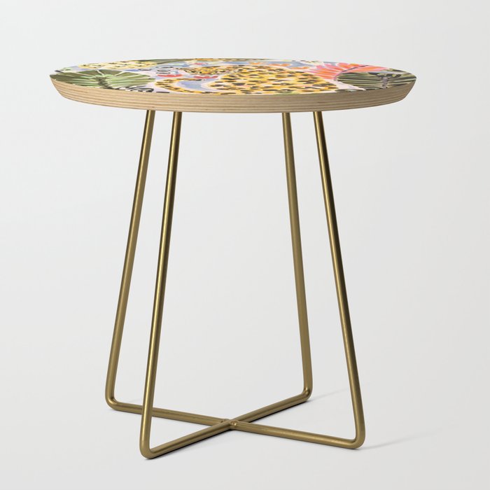 Tiger Leopard by Karen Fields Side Table Gallery Image 1