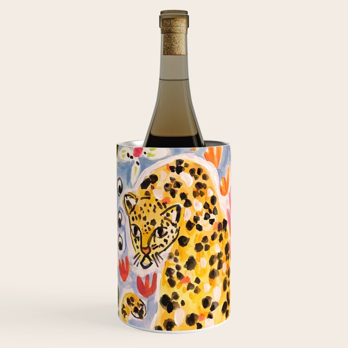 Tiger Leopard by Karen Fields Wine Chiller Gallery Image 1