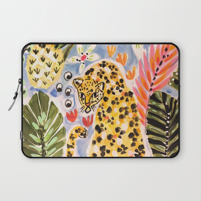 Tiger Leopard by Karen Fields Laptop Sleeve Gallery Image 1