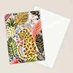 Tiger Leopard by Karen Fields Stationery Card Gallery Image 2