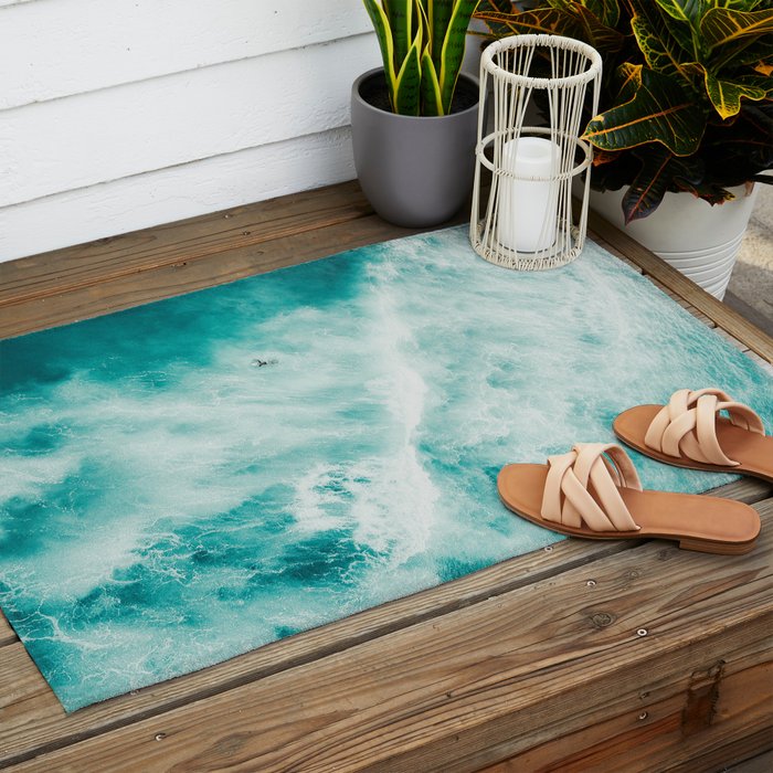 Beach Wave Outdoor Rug Gallery Image 2
