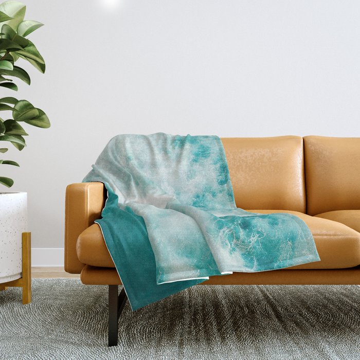 Beach Wave Throw Blanket Gallery Image 1