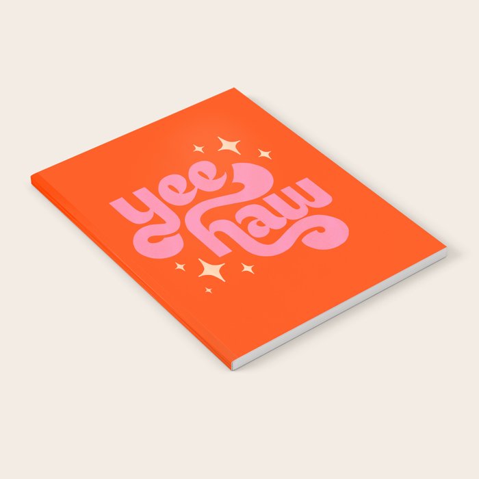 Yee Haw - Pink on Orange Notebook Gallery Image 2