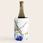 Texas State Bird and Flower, Mockingbird and Bluebonnet Wine Chiller Gallery Image 3