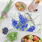 Texas State Bird and Flower, Mockingbird and Bluebonnet Cutting Board Gallery Image 2