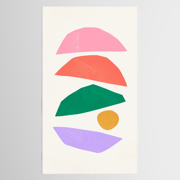 The Sundowner: Stacked Shapes 01 Tablecloth Gallery Image 2