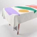 The Sundowner: Stacked Shapes 01 Tablecloth Gallery Image 1