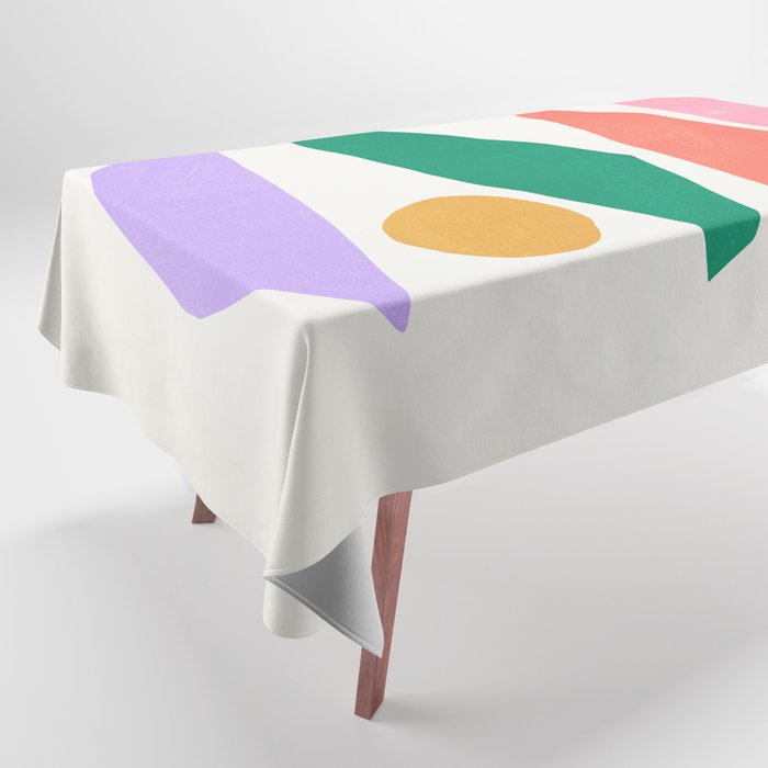 The Sundowner: Stacked Shapes 01 Tablecloth Gallery Image 1