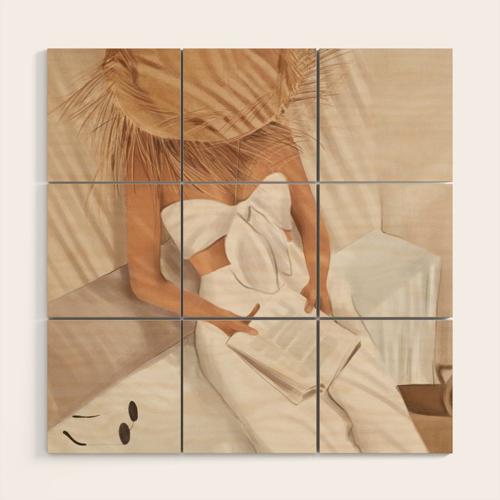 Summer Reading II Wood Wall Art Gallery Image 2