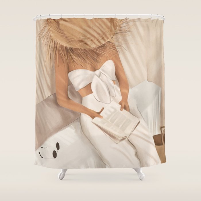 Summer Reading II Shower Curtain Gallery Image 1