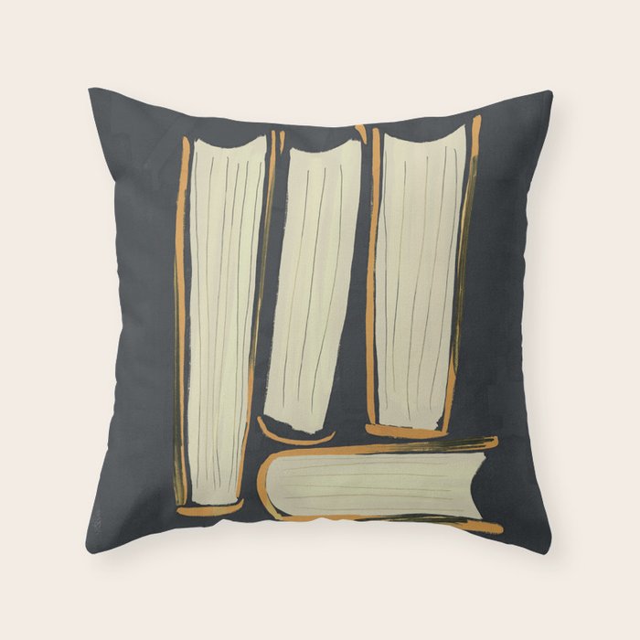 Four Books Throw Pillow Gallery Image 6