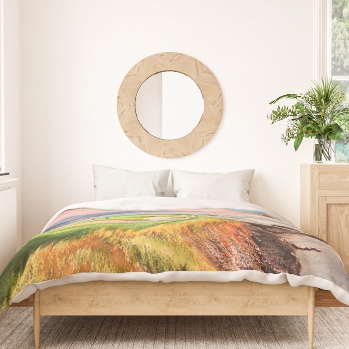 Pebble Beach Golf Course Hole 7 Duvet Cover Gallery Image 3