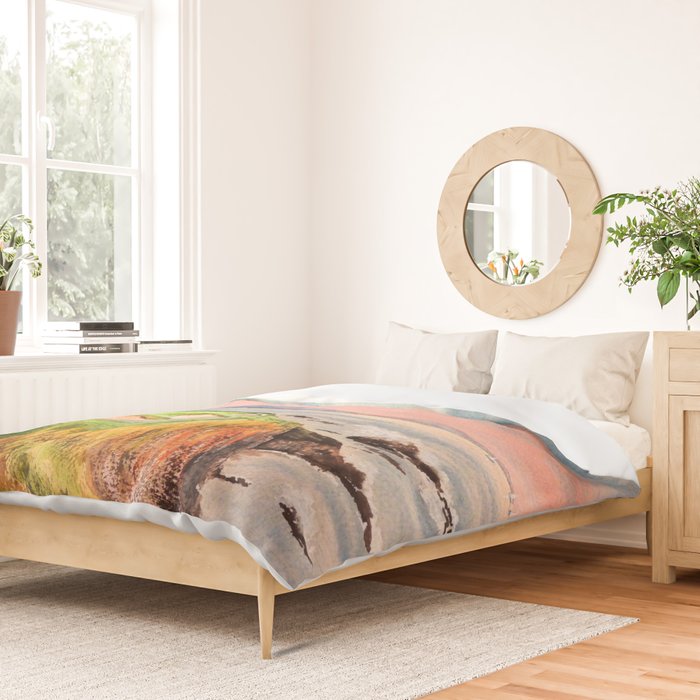 Pebble Beach Golf Course Hole 7 Duvet Cover Gallery Image 2