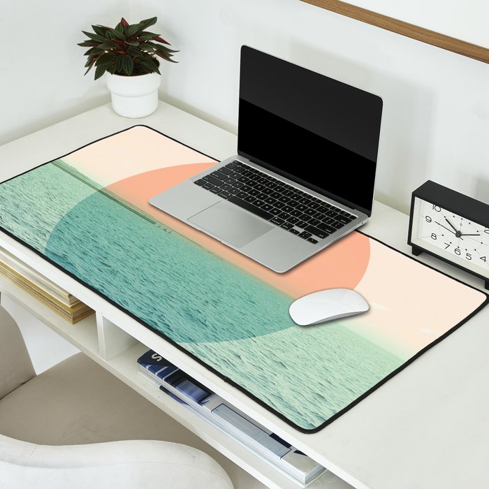 Because the ocean Desk Mat Gallery Image 2