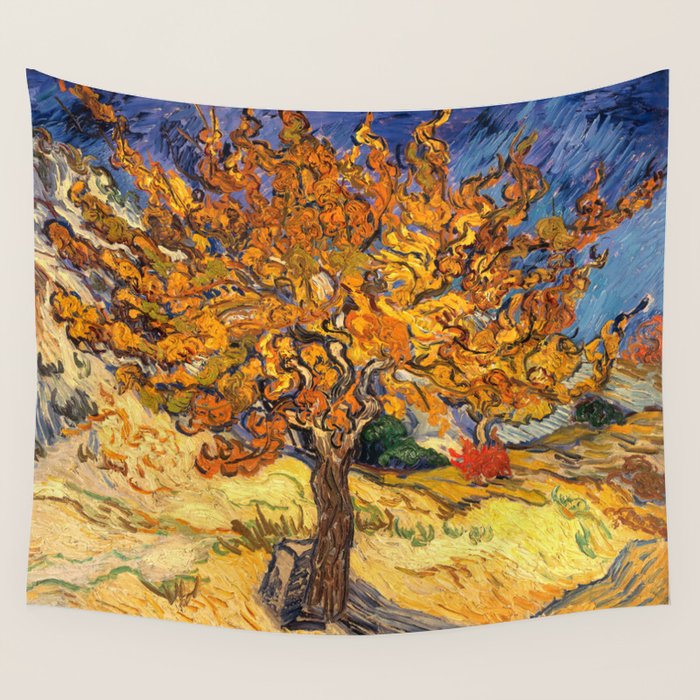 The Mulberry Tree by Vincent van Gogh Wall Tapestry Gallery Image 4