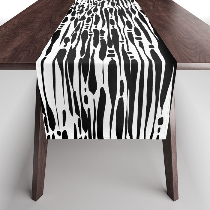 Twisted Ribbons - Black Table Runner Gallery Image 1