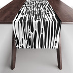Twisted Ribbons - Black Table Runner Gallery Image 1