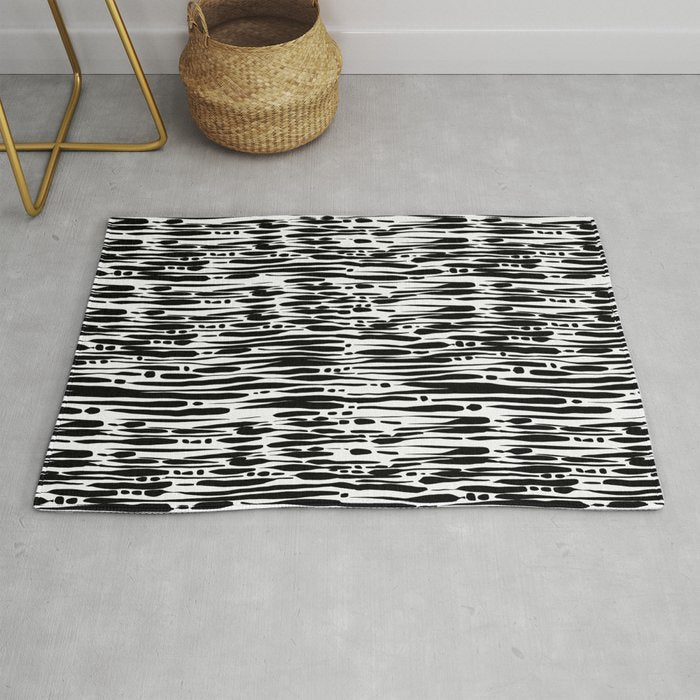 Twisted Ribbons - Black Rug Gallery Image 1