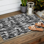 Twisted Ribbons - Black Outdoor Rug Gallery Image 2