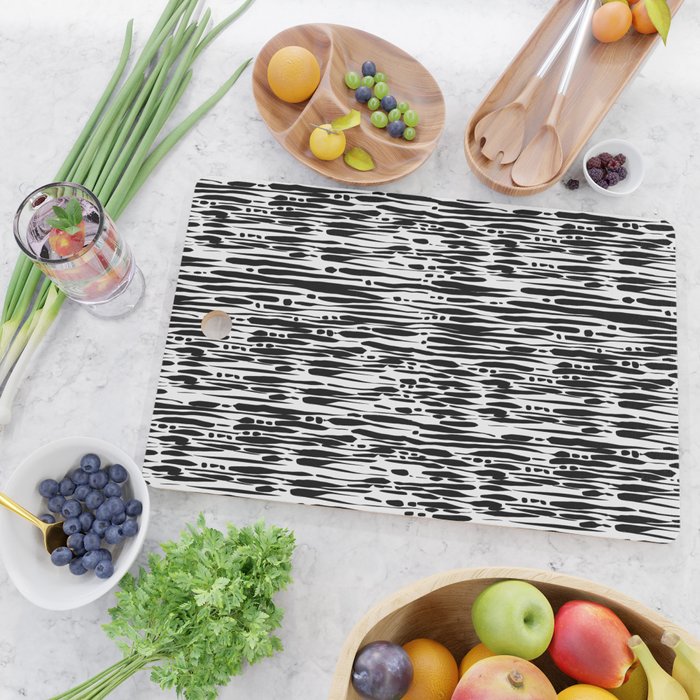 Twisted Ribbons - Black Cutting Board Gallery Image 2