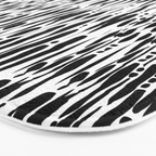 Twisted Ribbons - Black Bath Mat Gallery Image 3