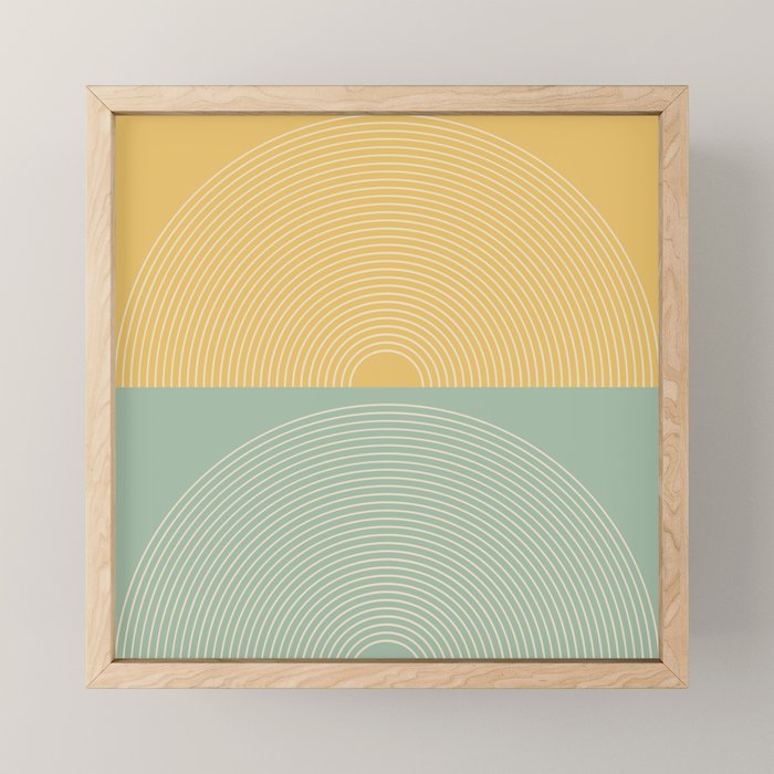 Minimal Rainbow Color Block IX Mini Art Print Gallery Image 1