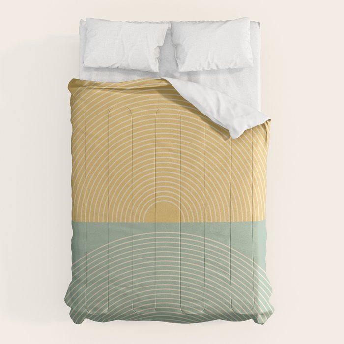 Minimal Rainbow Color Block IX Comforter Gallery Image 6
