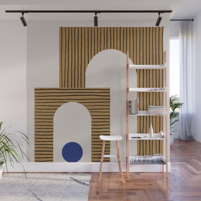 Blue Circle #3 Wall Mural Gallery Image 1