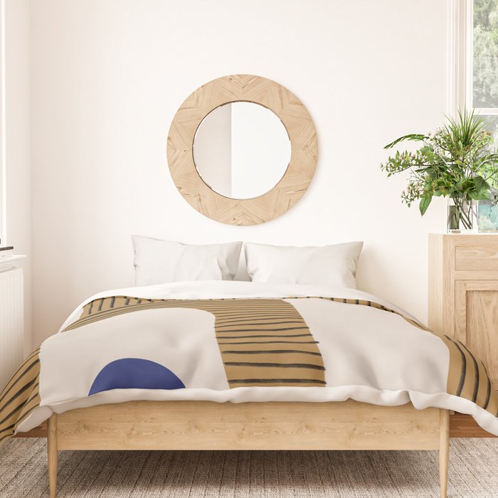 Blue Circle #3 Duvet Cover Gallery Image 3