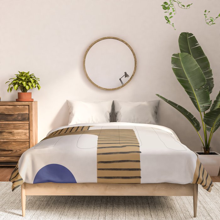 Blue Circle #3 Comforter Gallery Image 3