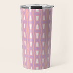 Pink Asymetrical Geometric Travel Mug Gallery Image 1