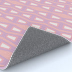Pink Asymetrical Geometric Rug Gallery Image 4