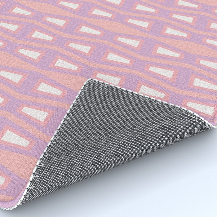 Pink Asymetrical Geometric Rug Gallery Image 4