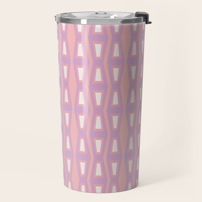 Pink Asymetrical Geometric Travel Mug Gallery Image 2