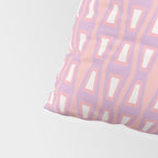 Pink Asymetrical Geometric Pillow Sham Gallery Image 4