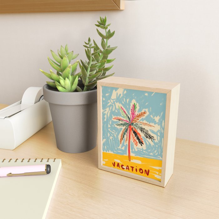 VACATION PALM TREE Mini Art Print Gallery Image 2