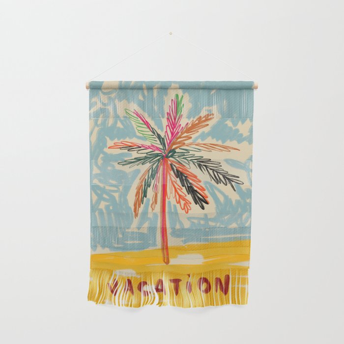 VACATION PALM TREE Wall Hanging Gallery Image 1